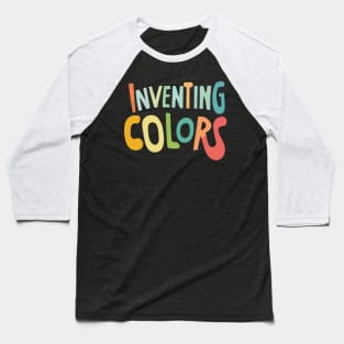 Colorful Typography Baseball T-Shirt